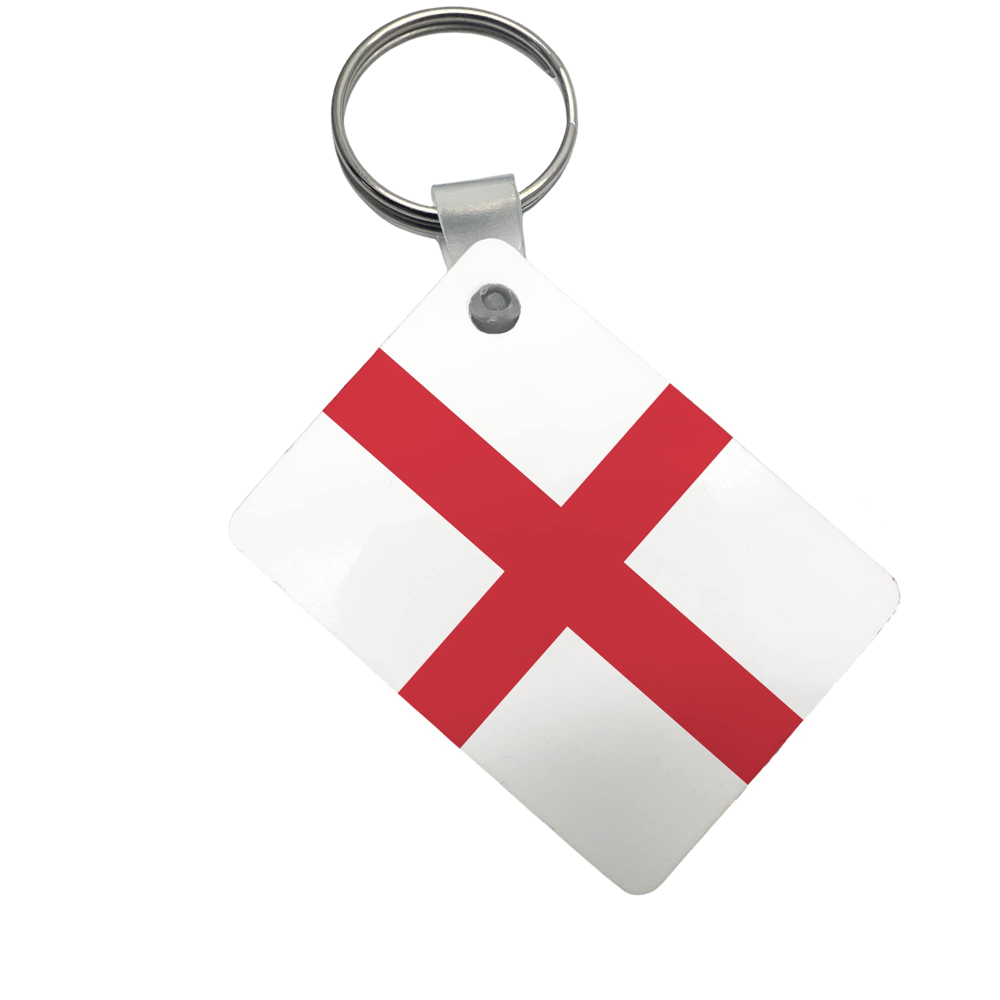 Thedogtagco Unisex England Country Flag Id Tags (Keyrings) Double Sided Print World Flags - World Cup (England)