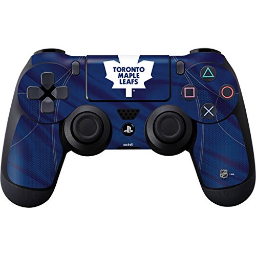 Skinit Decal Gaming Skin Compatible with PS4 Controller - Officially Licensed NHL Toronto Maple Leafs Home Jersey Design