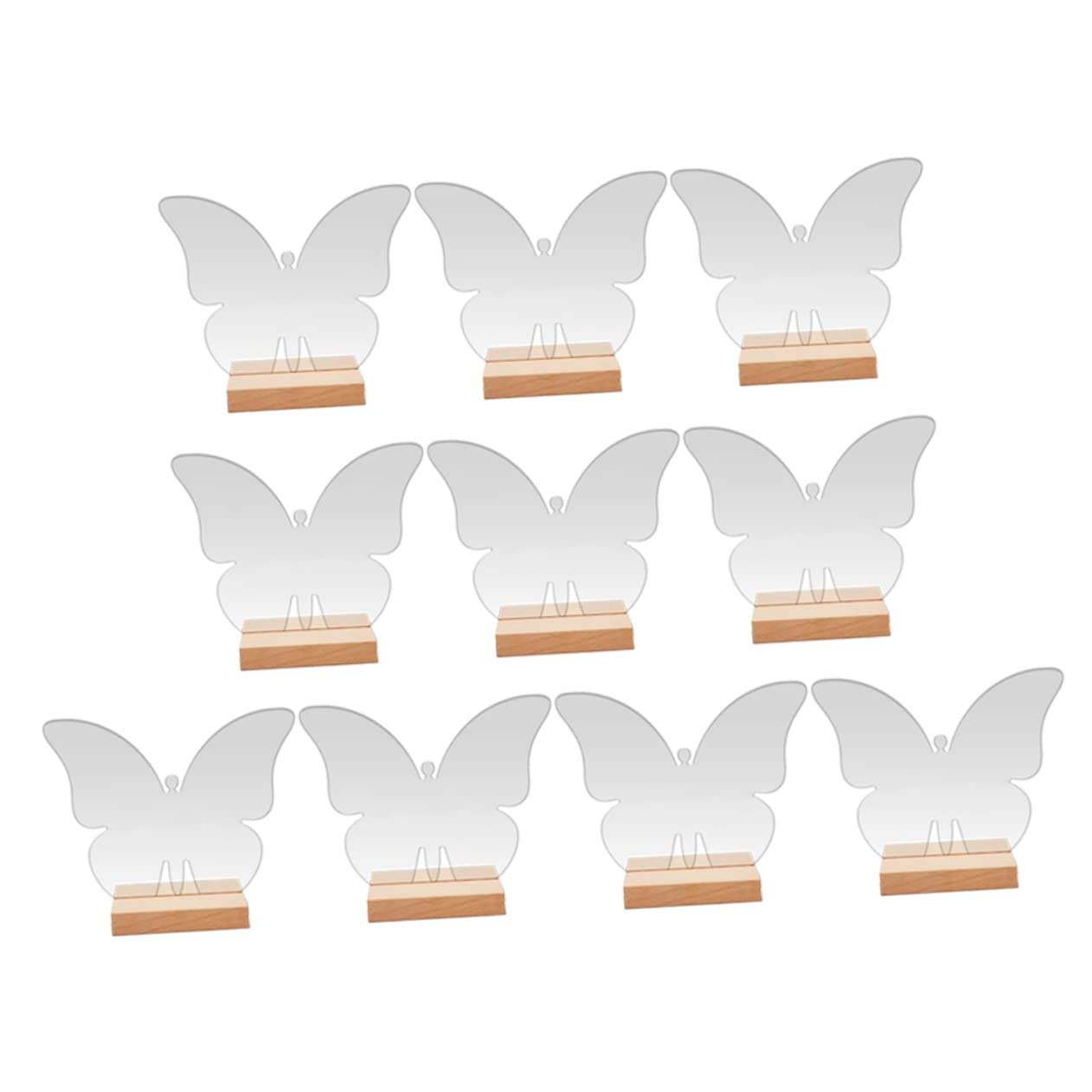40 juegos de tarjetas de asiento de mariposa, soporte de exhibición de menú de mesa, soporte for tarjetas de lugar de boda, soporte for notas, decoraciones de mesa, carteles de asientos reservados, cl