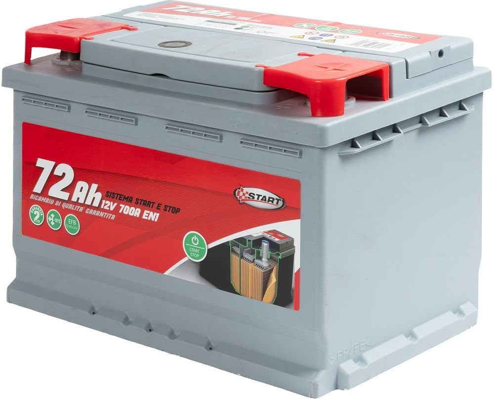 START Batteria Stop&Start 72AH 12V 640A (EN1) sigillata polo destro Cassetta L3