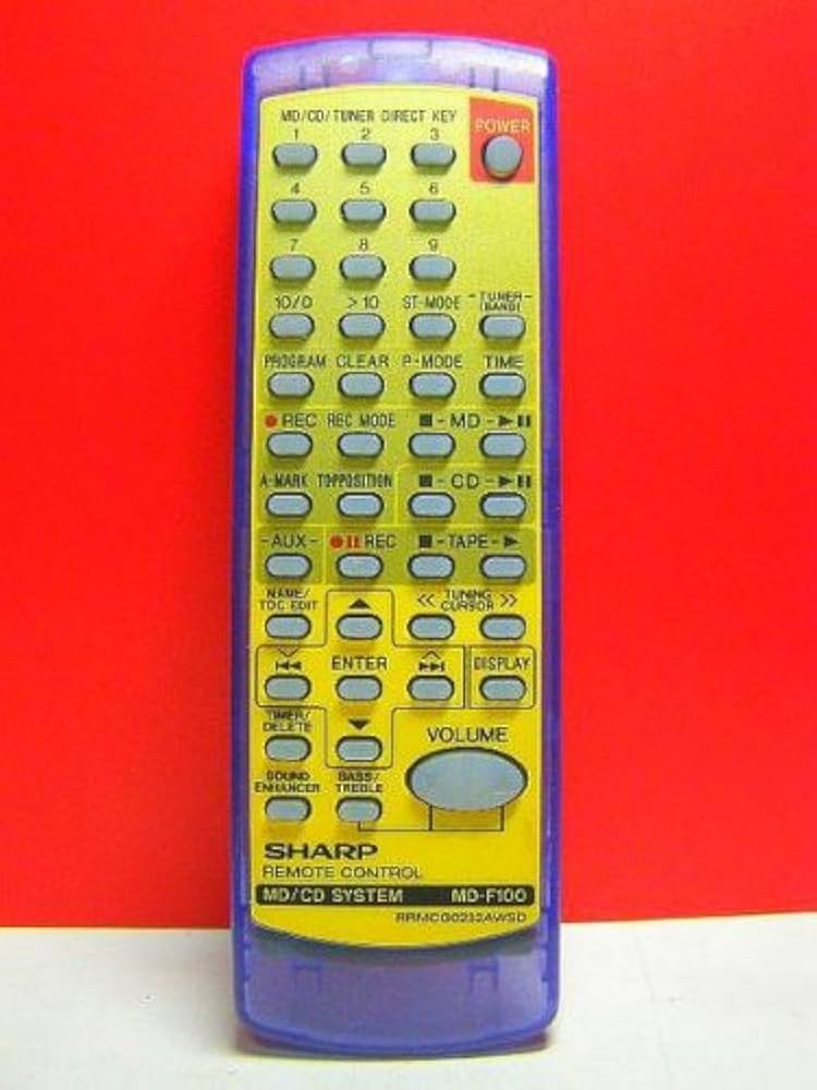 シャープ オーディオリモコン MD-F11 RRMCG0187AWSA 9jupf8b Amazon | シャープ オーディオリモコン MD-F11 RRMCG0187AWSA