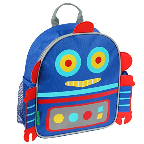 Stephen Joseph Children's Toddler Backpack - Robot Kinder-Rucksack, 28 cm, 2 liters, Blau (Blue) Cover