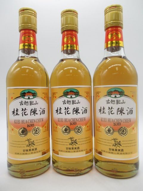 Amazon.co.jp: 【3本セット】 古越龍山 桂花陳酒 500ml×3本 : 食品