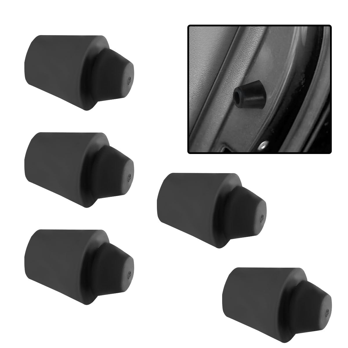 ZIMISI Car Door Bumper Shock Absorbers 0 7 x 0 5 Rubber Door Slam Stopper Front Rear Door