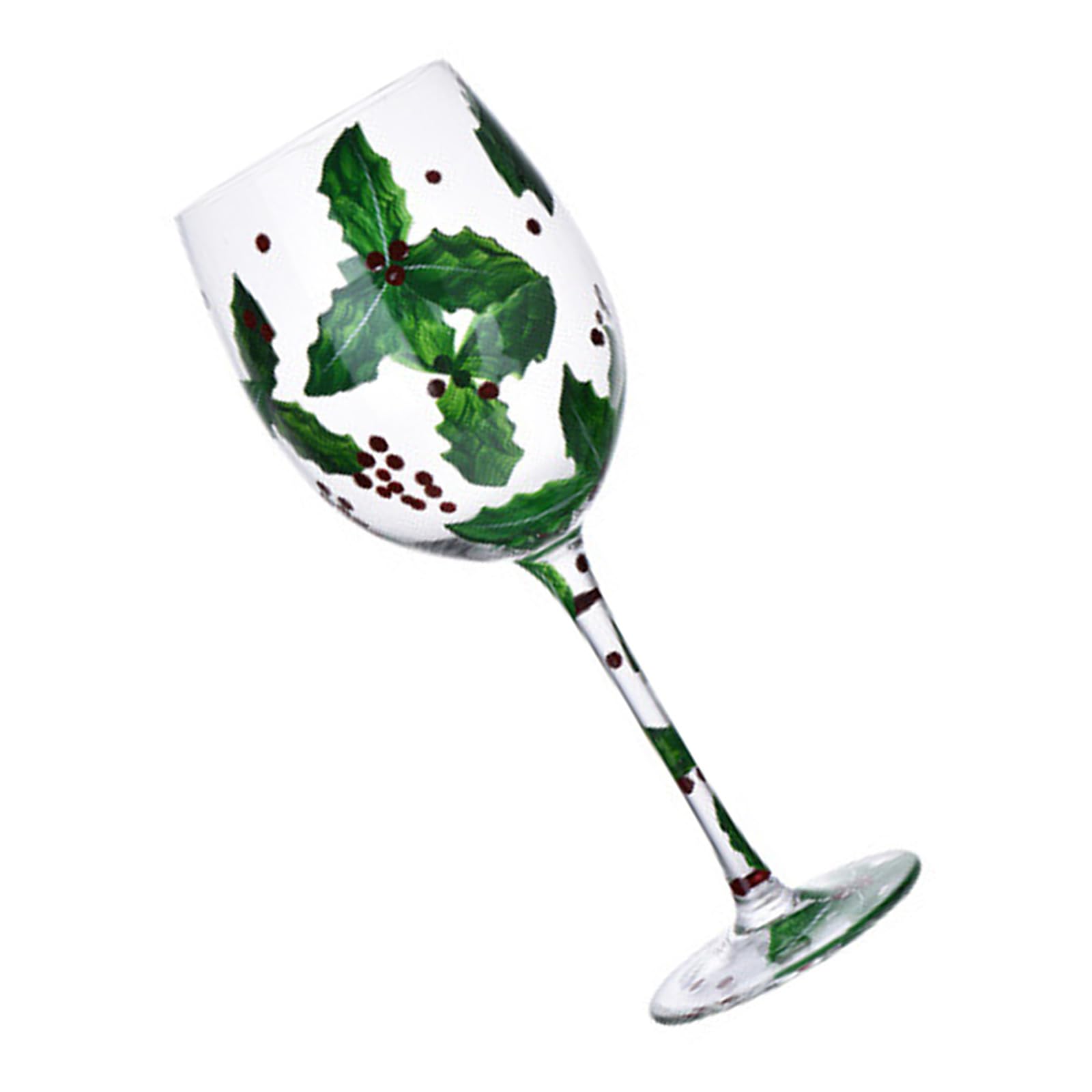 Verre à vin de Noël élégant grand format pour décoration de table et réception