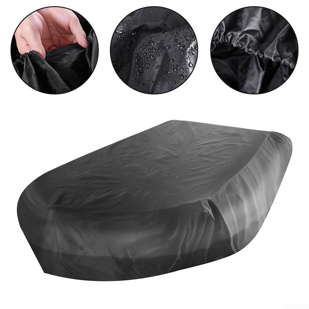Bootsabdeckung, Bootsplane, 330X165X46 cm Größere Bootsabdeckung, 210D-Oxford-Stoff, Aufblasbare Boote, wasserdichte UV-Schutz Abdeckungen, Schwarz, Schutz Für Boote, Yacht, Schnellboot, Runabout