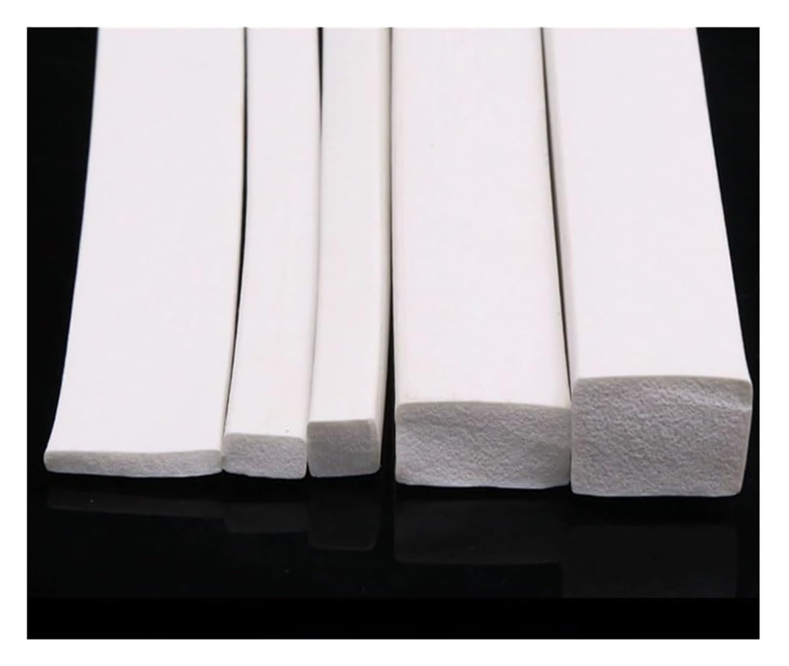 Zxffhdhjh 10X30mm Silicone Rubber Sponge Strip， 1 Meter Square Silicone Sponge Strip, 3×20Mm-30×30Mm White Foamed Rubber Doors Windows Gasket Trim Seal(10X30mm)