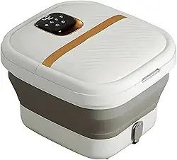 Foot Spa Elétrico Hidromassageador para Pés Dobrável ACK B5 com Aquecimento, Bolhas e Massagem (220)
