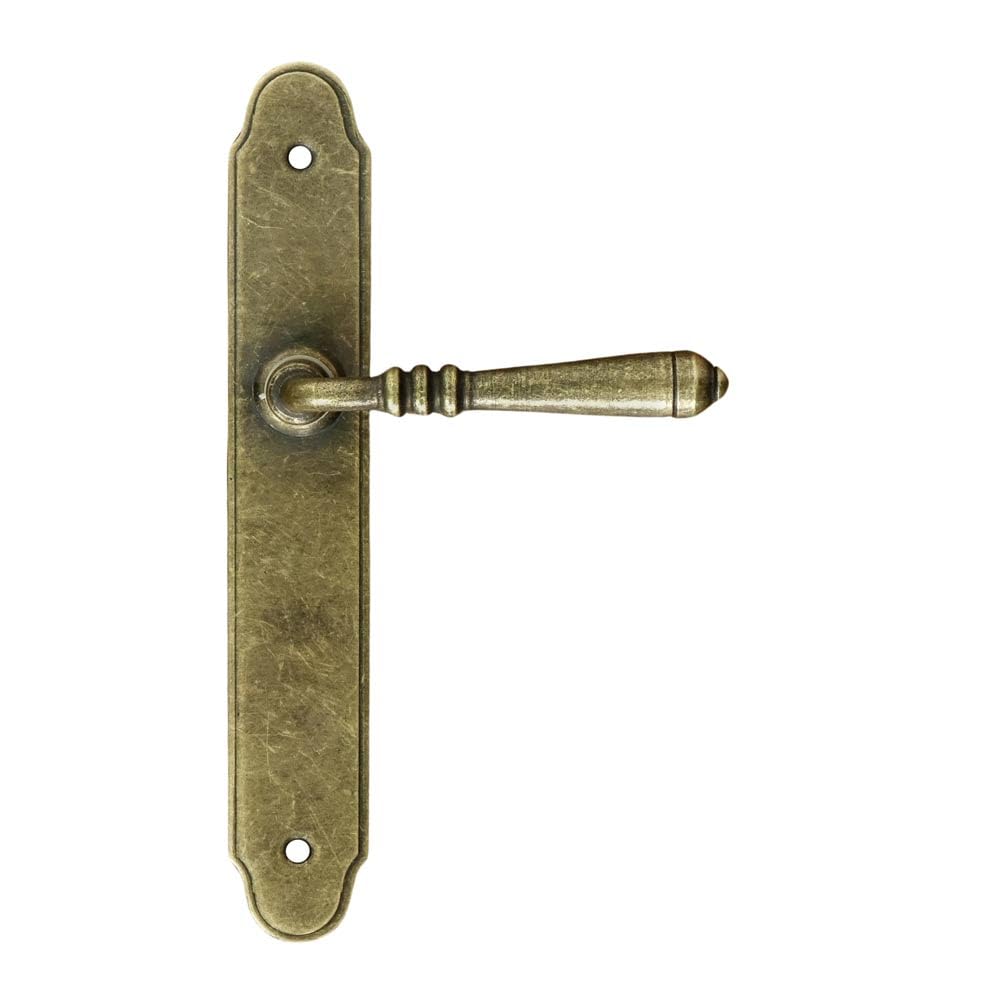 Poignée de porte DEVON Antique NZ avec rosace de fonction pour clé de cylindre