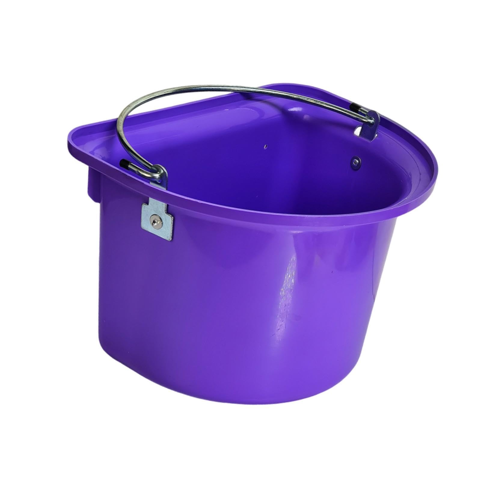 Mangiatoia per Cavalli, Secchio per Mangime, Contenitore per Mangime, Secchio per Acqua, Materiale Metallico PP Resistente all'Usura, Facile da Pu