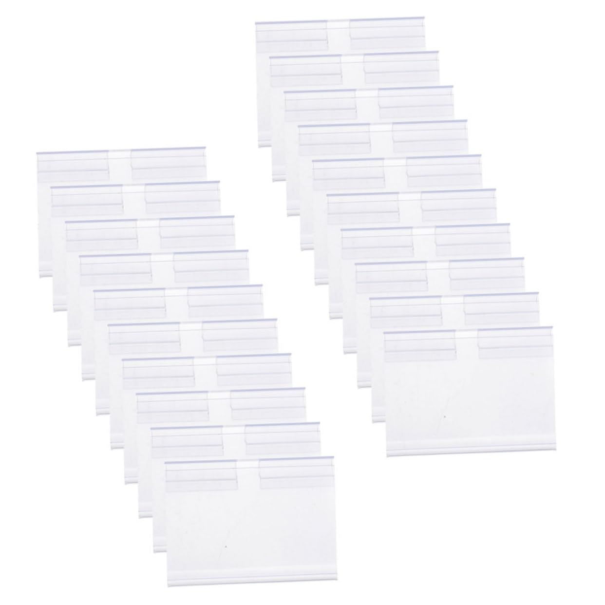 ARTIBETTER 4 Ensembles Ensemble De Cartes De Balises Pour L'affichage Porte-étiquettes Des Stands Support D'affichage Étiqueter Rester Porte-billets Pvc Transparent 50 Pièces * 4