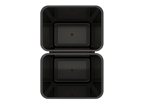Miniatura 6 de Rev-A-Shelf Bote de basura doble extraíble para debajo de gabinetes de cocina, 50 cuartos, 12.5 galones con rieles de cierre suave para gabinetes