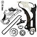 cycwer Timing Chain Kit with Oil Pump Gear 11317523884 Fits for 2006-UP 335i 435i M2 M3 M4 N51 N52 N54 N55 528 530 X3 X4 X5 X6 Z4 3.0L Repalce OE 11317523884 11417516128