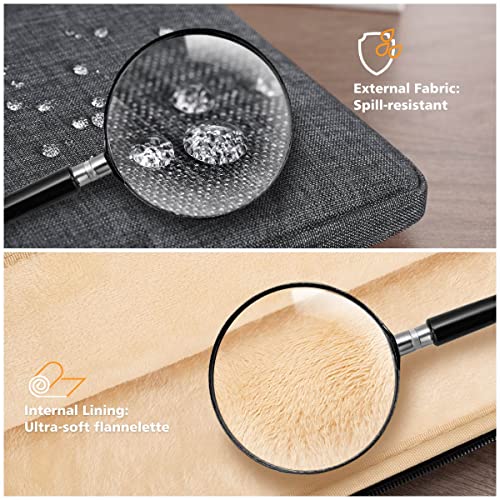 KIZUNA iPad Sleeve 9.7 10 Inch Tablet Case Water Resistant Notebook Carrying Handle Bag for 9.7" -11" iPad Pro M2/10.9" iPad A14/10.5" Surface Go 3/10.5" Galaxy Tab S6/10.8" Huawei M5 Pro - Image 3