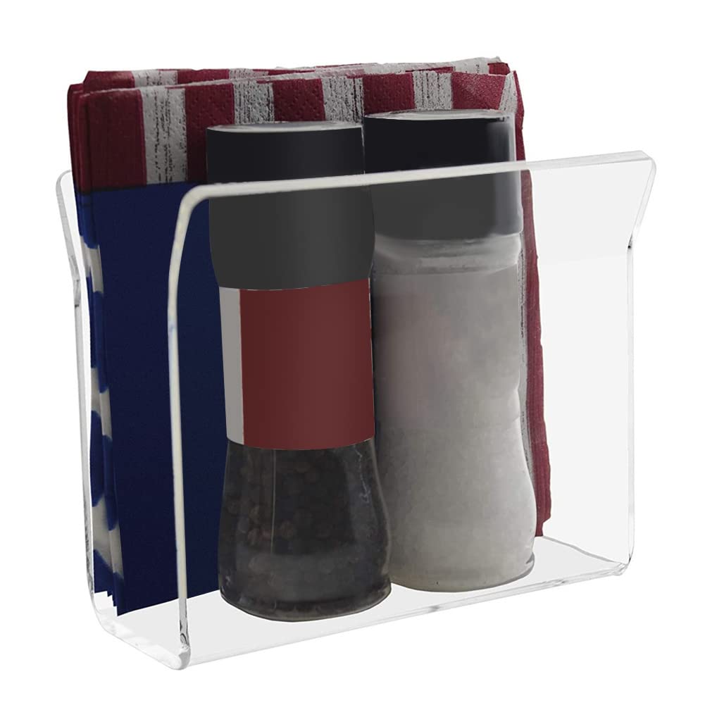 Porte-serviettes Transparent - Lot De 10 - Pour Table De Cuisine, Bar, Restaurant Ou Bureau