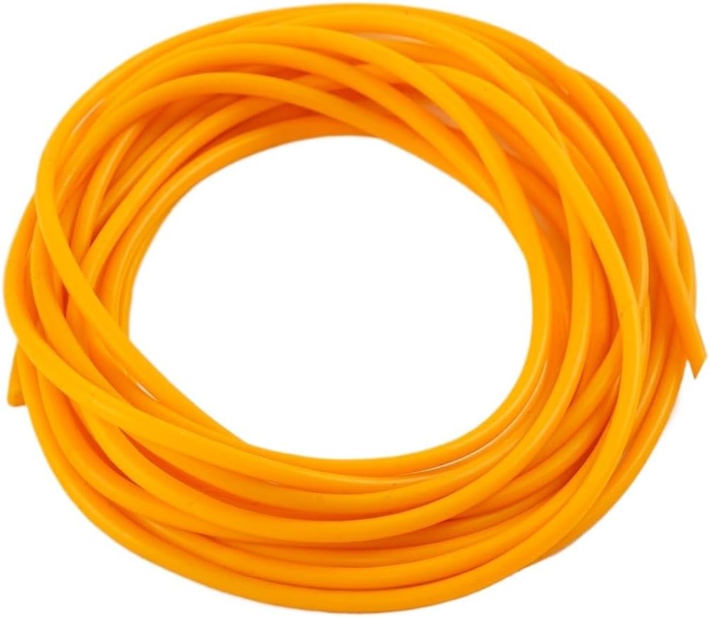 Orange Hollow Pole Elastic ID0.7mm OD2.2mm Fishing Lines Retention Rope Latex Tube Fishing Tackles, Hollow Pole Elastic