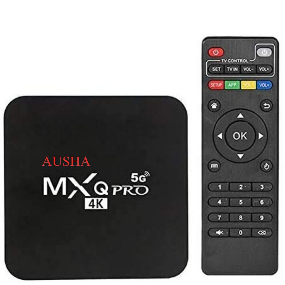 AUSHA® MXQ Android 10 | 2GB Ram 16GB ROM | Dual WiFi 2.4/5 Ghz | H3 Processor | 4K Android Mini PC Box