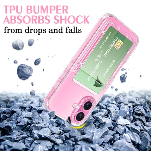 Coque transparente iPhone 16 avec porte-carte pour vos sorties - 4