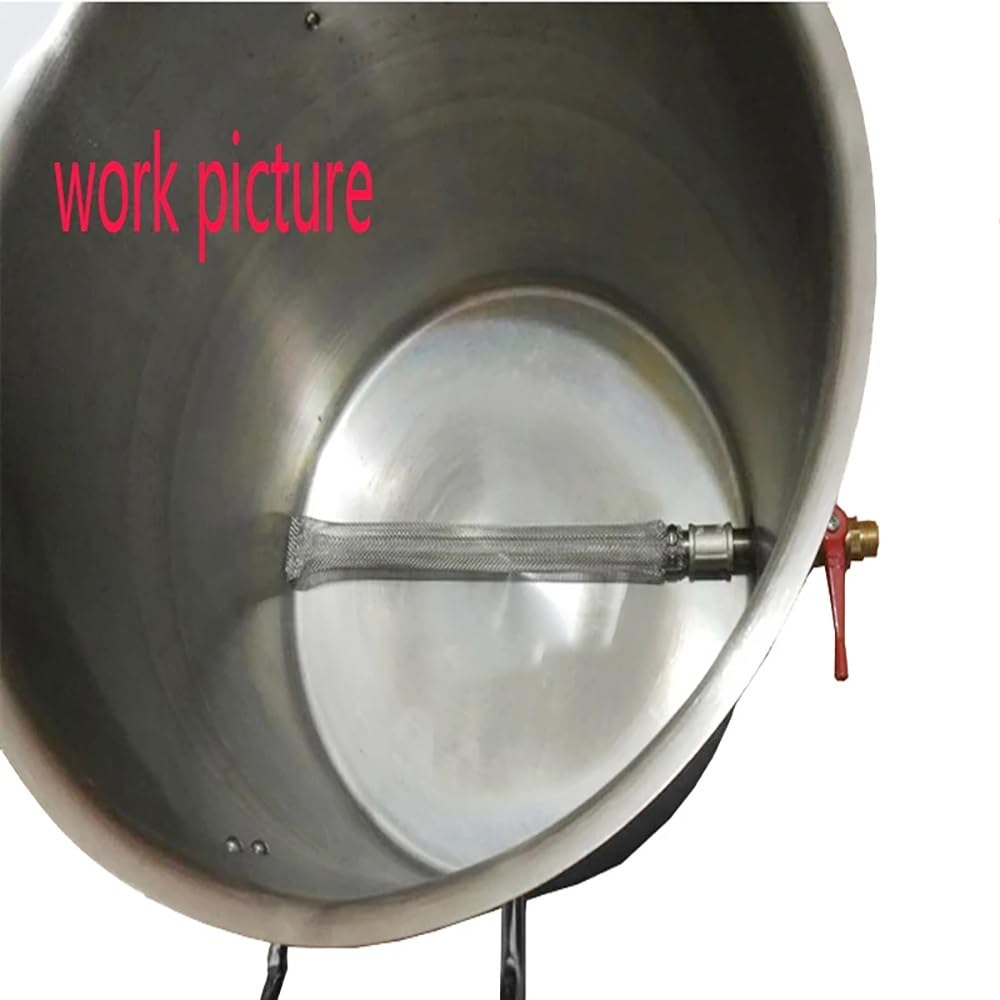 Filtro per l'acqua, 1 filtro for luppolo in acciaio inox 304 con raccordi NPT maschio da 1/2" - 16 maglie for la produzione di birra fatta in casa lunghezza 12 pollici(12 inch)