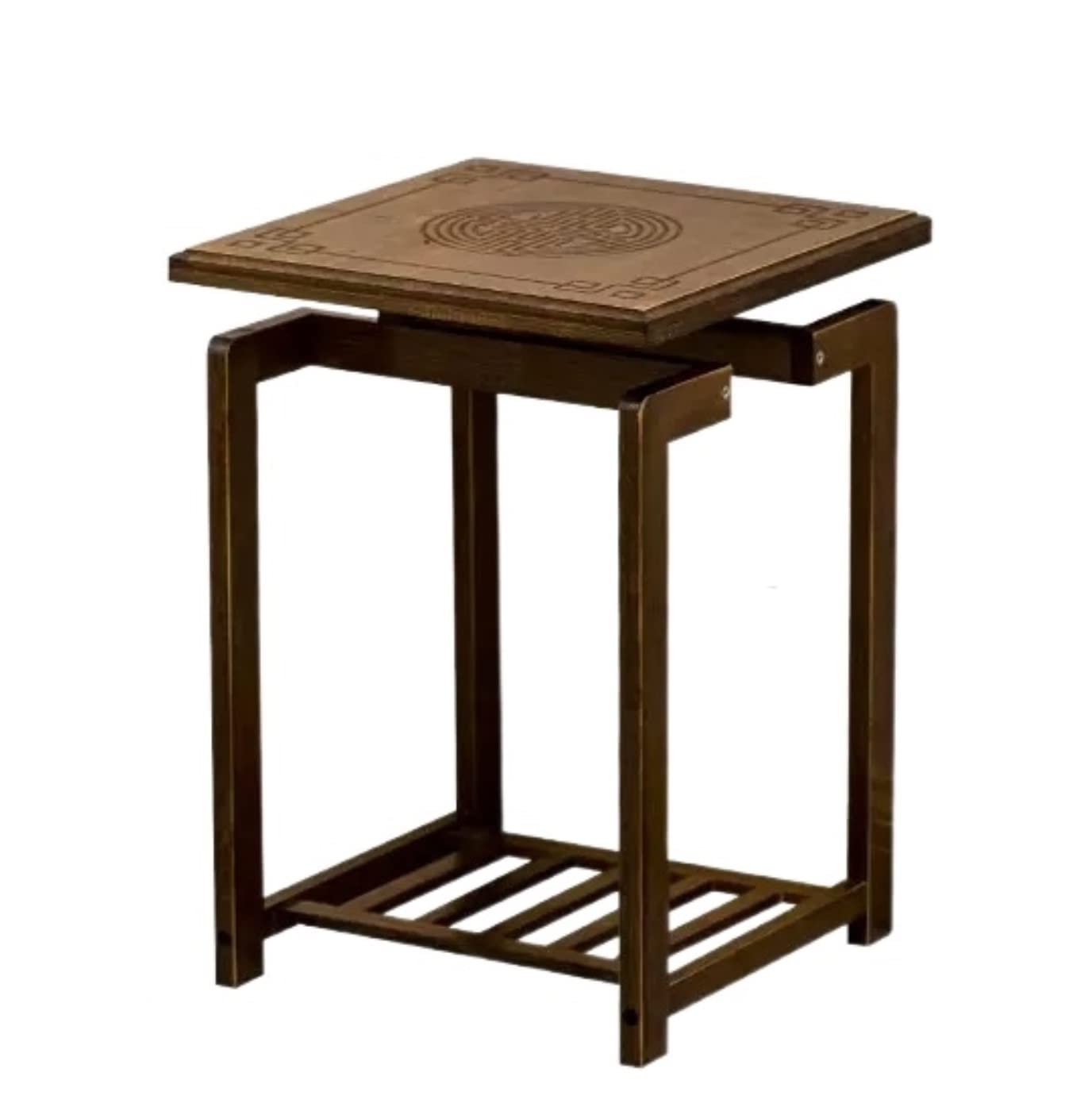 DFGHNBVC Plant Stand Plant Shelves Flower Holder Bamboo Flower Pots Plant Stand Vintage Flower Pot Rack Indoor Outdoor Decorative Flower Stand Plant Shelf Plant Rack,A-33 * 33 * 47Cm