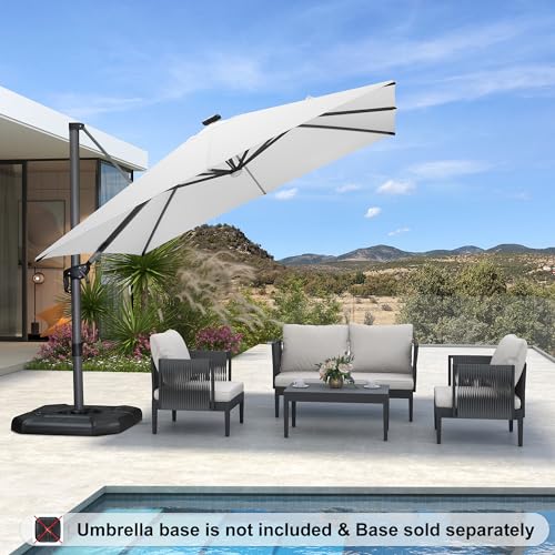 Purple Leaf 10 Feet Solar Powered LED Patio Umbrella for Garden Garden Deck and Pool White  
Purple Leaf 10 Feet Solar Powered LED Square Umbrella with 360-degree Rotation for Outdoor Patio White  
Purple Leaf 10 Feet Cantilever Solar Powered LED Umb