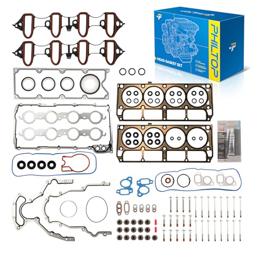 PHILTOP HS26191PT ES72173 Head Gasket Set Fit for Chevy/GMC/Cadillac/Pontiac/Hummer/Buick, 2002-2011