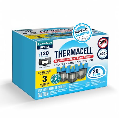 Image of Thermacell Rechargeable Mosquito Repeller Refills; Advanced Repellent Formula Provides 20 Foot Protection Zone; Compatible with Thermacell E-Series & Radius Only; No DEET, Spray or Flame