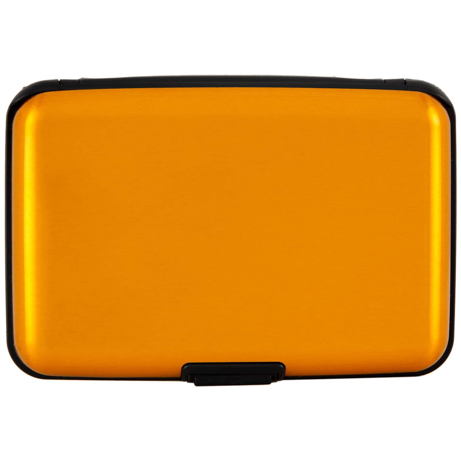 Kaabao Credit Card Holder, RFID Blocking Metal Card Wallet for Women Men Slim ID Card Holders Protector Aluminum Business Hard Case (Gold)