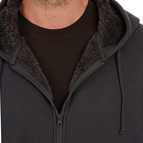 Smith's Workwear Men's Sherpa-Bonded Thermal Knit Hooded Jacket4