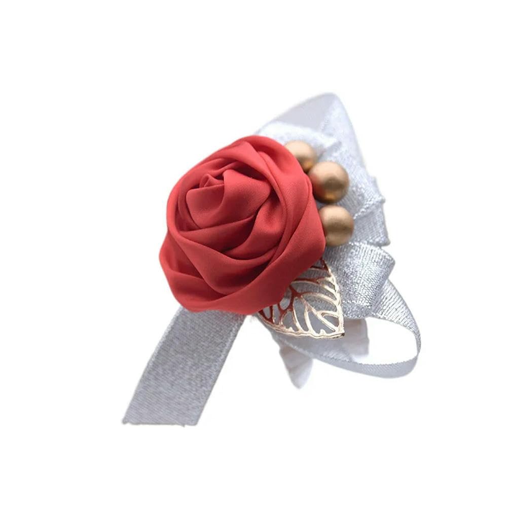 ZBDP - Braccialetto da polso da donna, alla moda, per matrimonio, damigella d'onore, fiore all'occhiello, accessorio per matrimonio