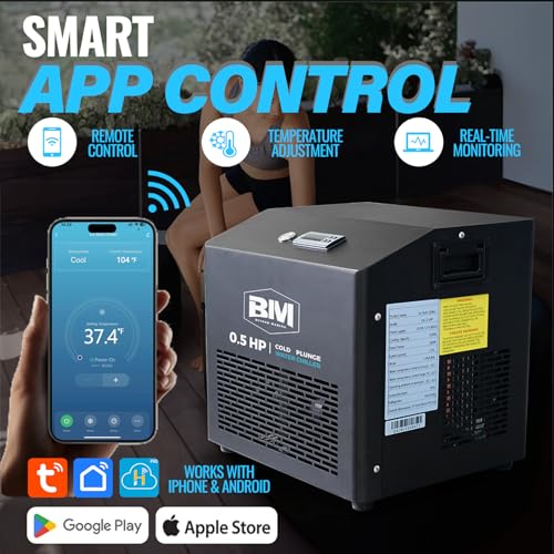 Image of 1 /2 HP Cold Plunge Chiller for Ice Bath Tub | Smart WiFi Control, Built-in Water Pump, Quiet Operation, Fast Cooling & Cold Therapy Recovery