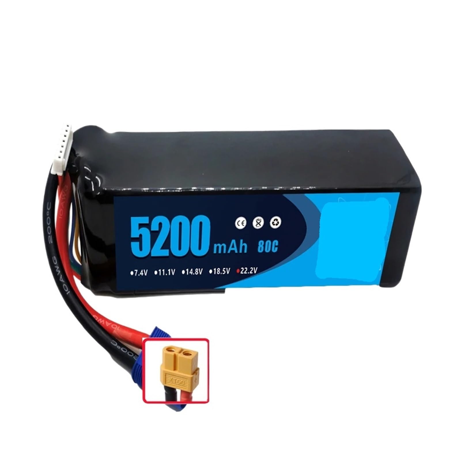 Amazon.co.jp: 6S Lipo、22.2 グラフェンバッテリー、XT60 XT90 EC5