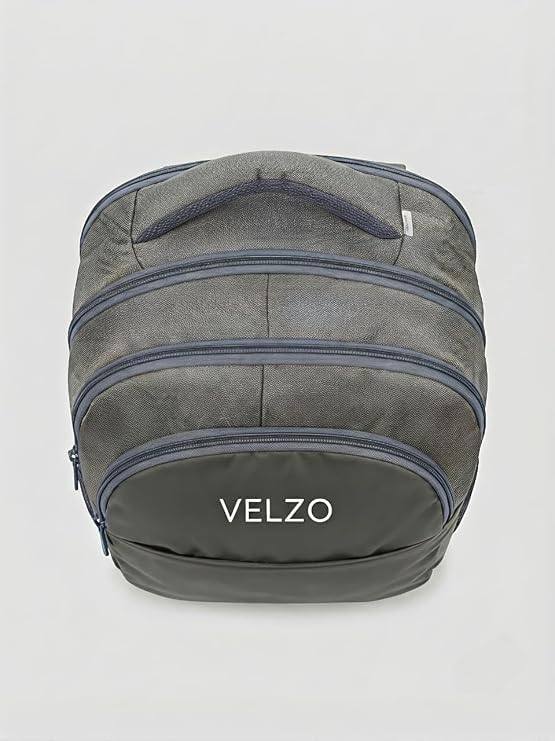 Image of VELZO Laptop Backpack with Multiple Compartments | Durable Fabric,Comfortable Shoulder Straps | Lightweight Travel, Office & College Backpack
