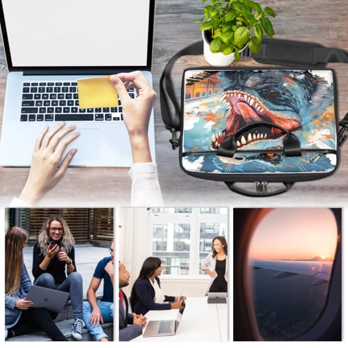 Bolso Retro para Laptop 15 Pulgadas con Correa de Hombro miniatura 6