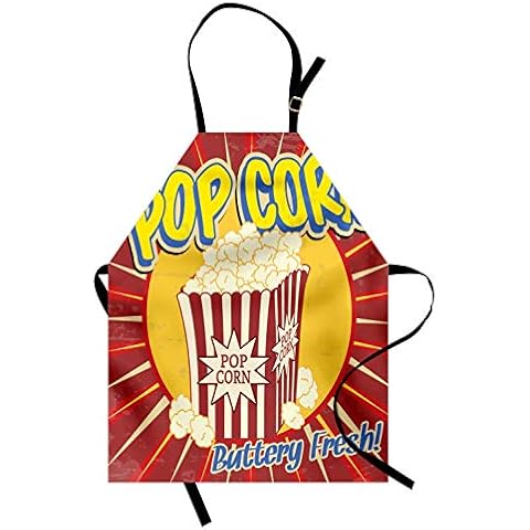 Delantal de Cocina ABAKUHAUS Retro, Estampa Artística Antigua, Multicolor Cover