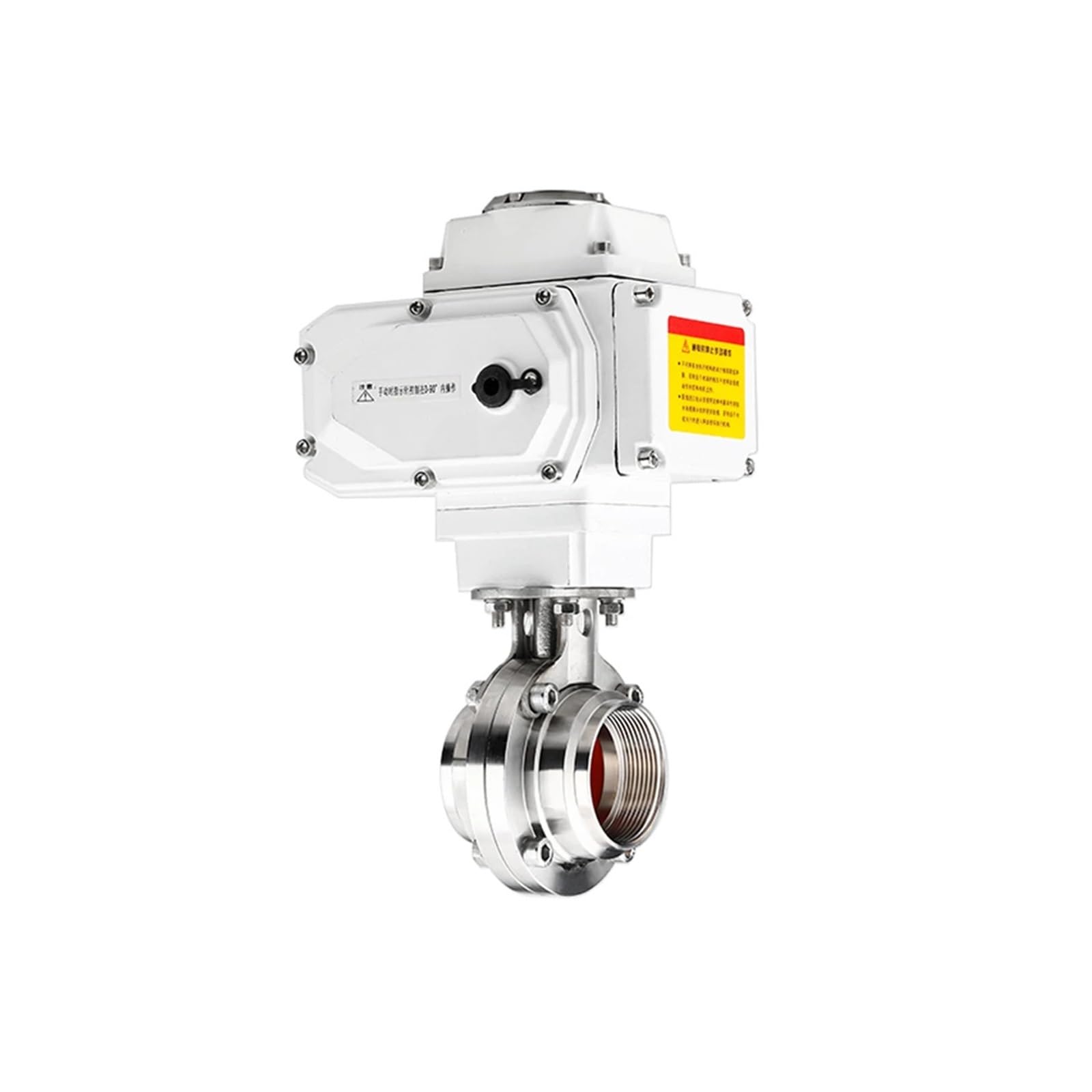 Vanne Papillon motorisée AC220V 2-1/2" DN65 en Acier Inoxydable 304 Filetage Femelle
