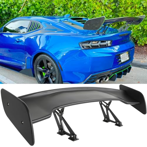 DREAMOTOR 47 Inch Universal Rear Spoiler GT Style Car Rear Trunk Spoiler Wing Spoiler Compatible with Polaris Slingshot Mazda Miata RX-7 Chevy Corvette Camaro Nissan Toyota Honda Civic Ford Mustang