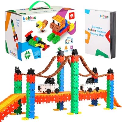 Beblox Building Blocks for Kids - 250-Piece Con...