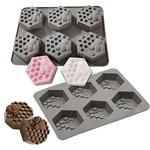 2 Pezzi 6 Fori Stampi in Silicone per Sapone a