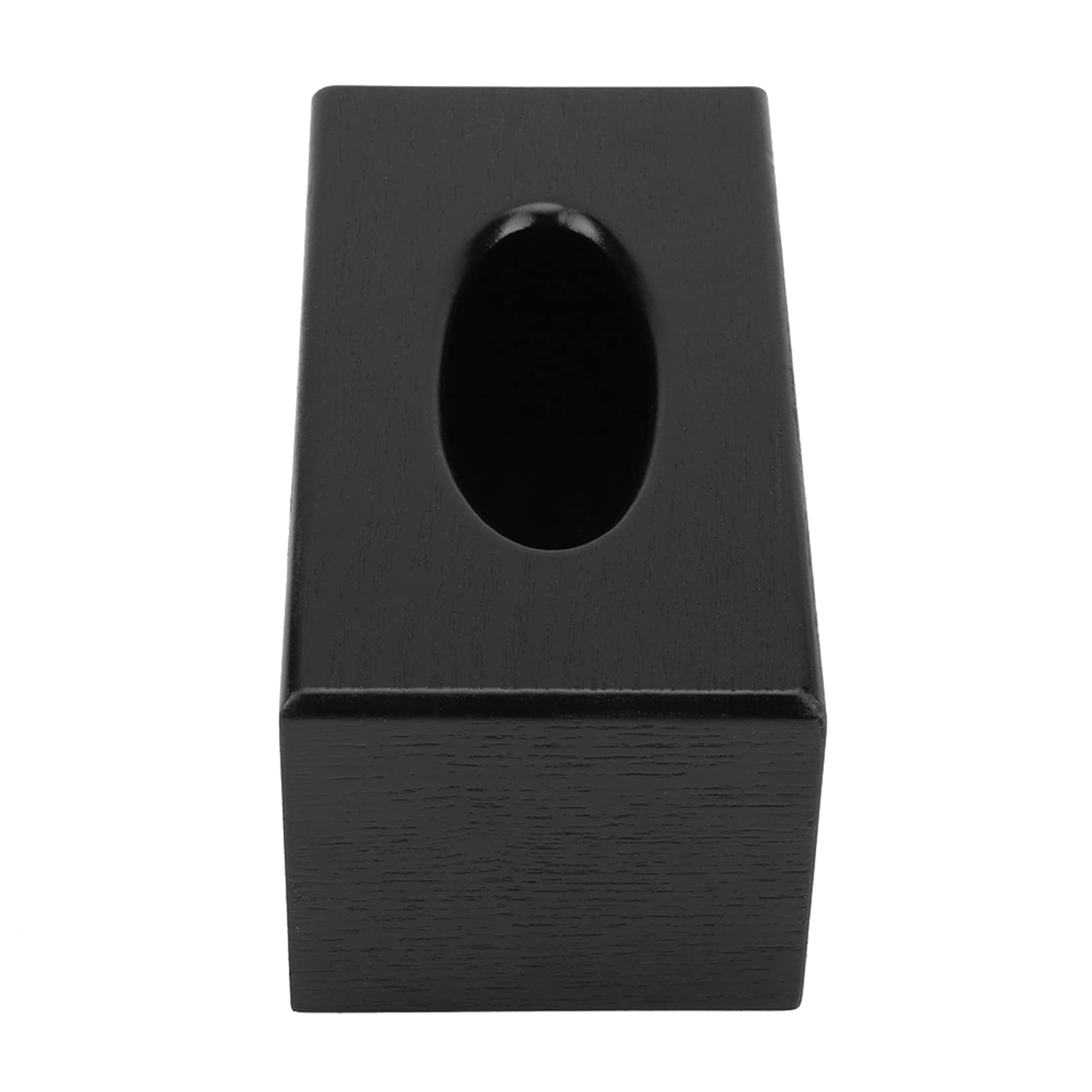 Generic Eleganckie Drewniane Pudełko na Chusteczki Łatwa w Użyciu Szuflada do Salonu Kuchnia Łazienka, Naturalny Brązowy Stojak na Papier 9,1" X 4,7" X 4,1" (BLACK)