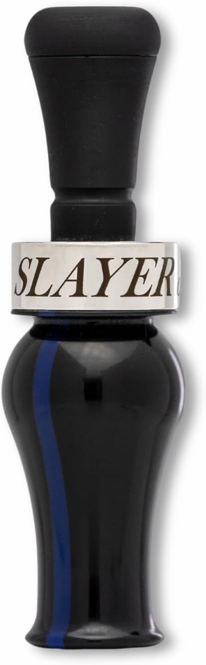 DUBAR Mallard Duck Call | Double Reed | True to Life Sound | Perfect for Veteran Callers | Sleek Design | Mallard Hunting Call | Duck Hunting Accessories | Triple Curle (Thin Blue Line)