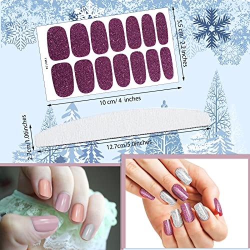 Maitys MAITYS-WRAPS-82 336 Pieces 24 Sheets Full Nail Stickers Fall Nail Wraps Nail Polish Strips Self Adhesive Gel Nail Decal Manicure Kits thumb #2