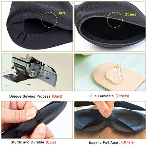 Sleep Mask for Women Men Sleeping, 3D Contoured Cup Blindfold Concave Molded Night Eye Mask Block Out Light, Soft Comfort Adjustable Eye Shade Create Total Darkness for Travel, Naps, Yoga, Meditation