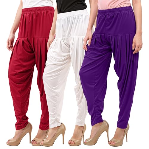 Image of Buy That Trendz Patiala Salwar for Women Relaxed Fit Viscose Patiyala Salwar Harem Bottom Pants