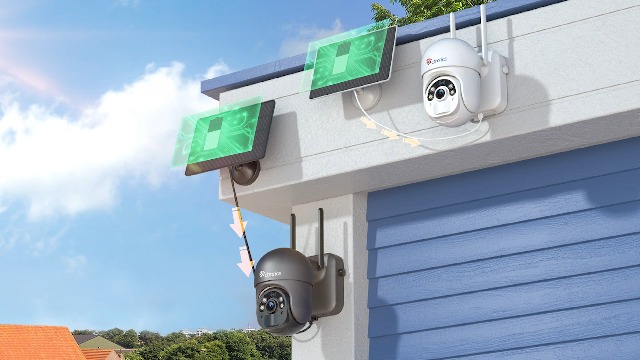 Amazon.co.jp: [ PC対応 ] Ctronics 防犯カメラ 屋外 ソーラー