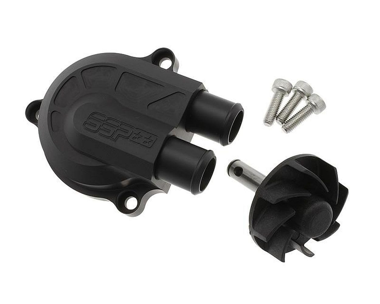 Wasserpumpe STAGE6 SSP-CNC in schwarz matt kompatibel für YAMAHA Aerox 50 (bis Bj. 1999) Typ:5BR
