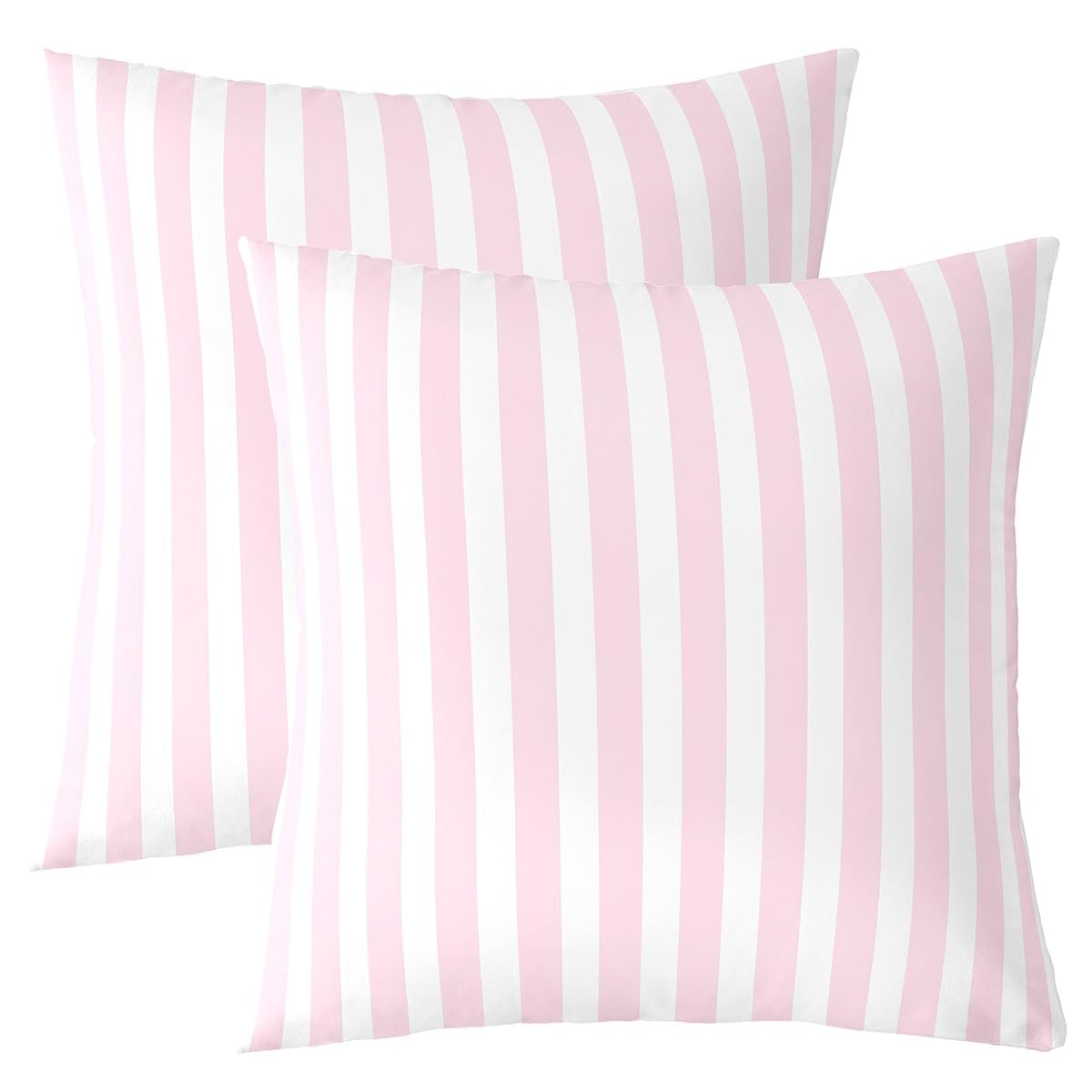 Homemissing Pink Stripes Pack of 2 Cushion Covers 55x55 cm