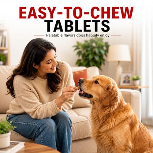 Image of Furtick Tick Chewable Tablet for Dogs (20-40 kg) | Fluralaner 1000 Mg | 3 Month Tick Flea & Mite Protection
