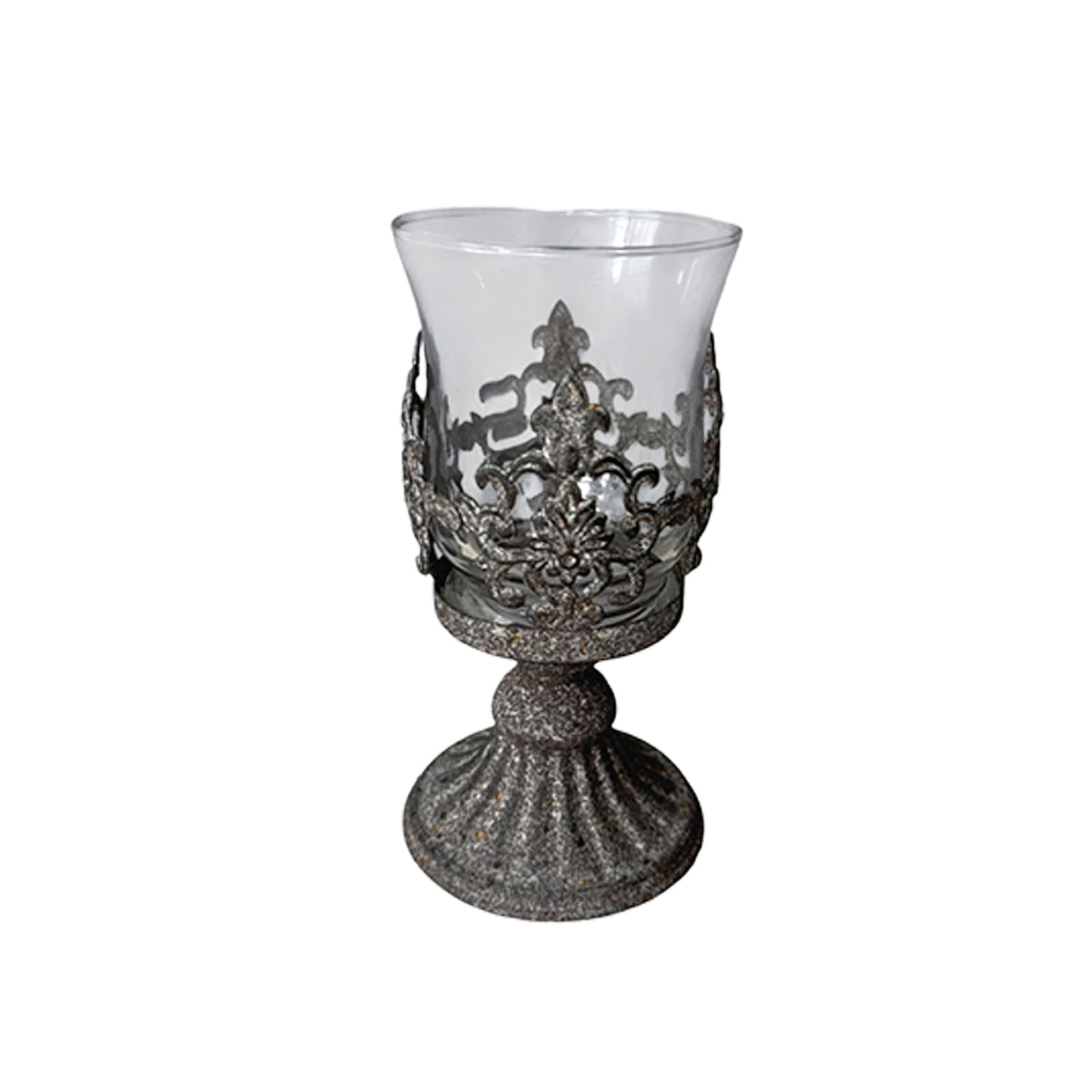PANGBOER Windbreak Holders Clear Candleholders for Pillar Glass Candlestick for Centerpieces Home Decors Decorative Candlestick