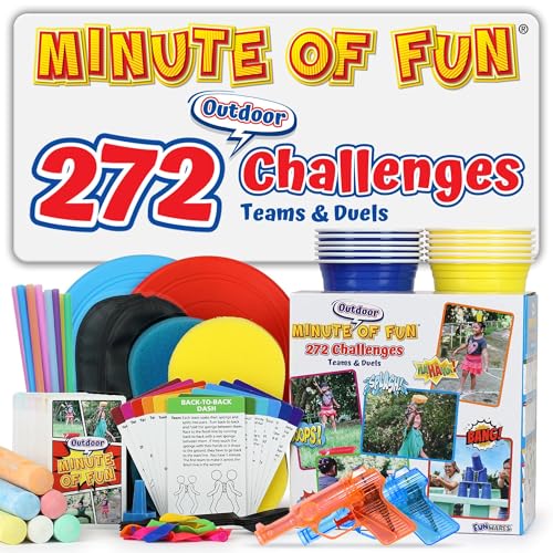 Funwares Minute of Fun Outdoor Edition 272 Challenges 2-12 Players